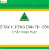 sổ tay hướng dẫn thi công phần hoàn thiện