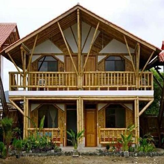Ngôi nhà tre theo phong cách hiện đại