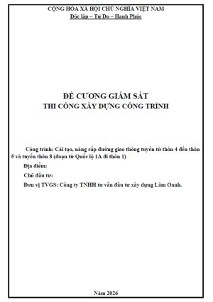 de-cuong-giam-sat-cai-tao-duong-giao-thong